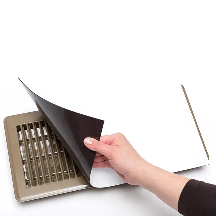 High Quality Strong Double Sided Rubber Fridge Magnet Covers Sheet Magnetic Vent Cover Sheet