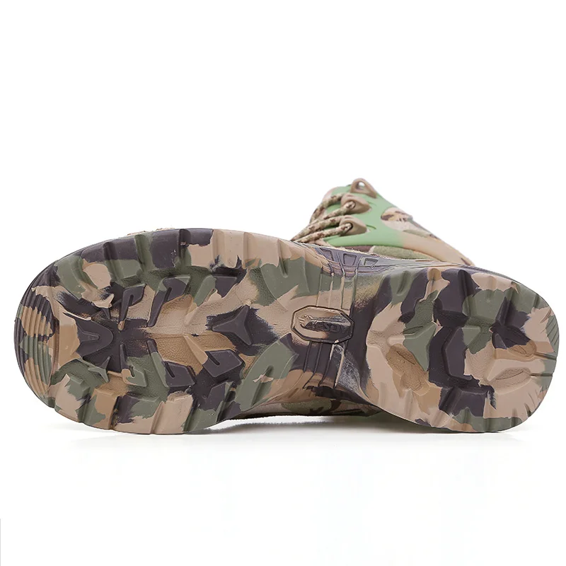 Outdoor Camo tactical assault Military Army High Boots