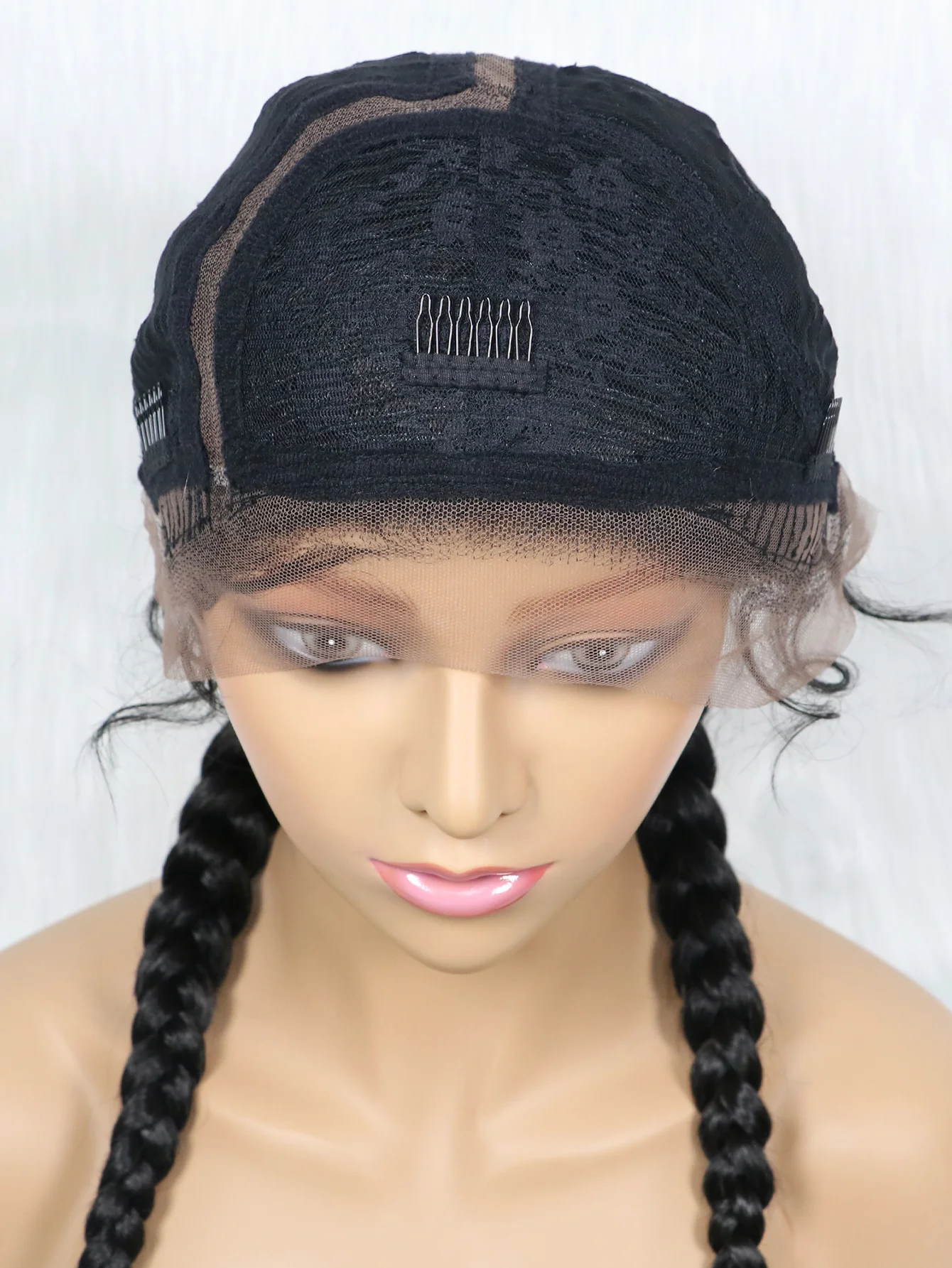 dropshipping heat resistant synthetic long braided laces wigs vendors braid rope wigs wigs synthetic hair