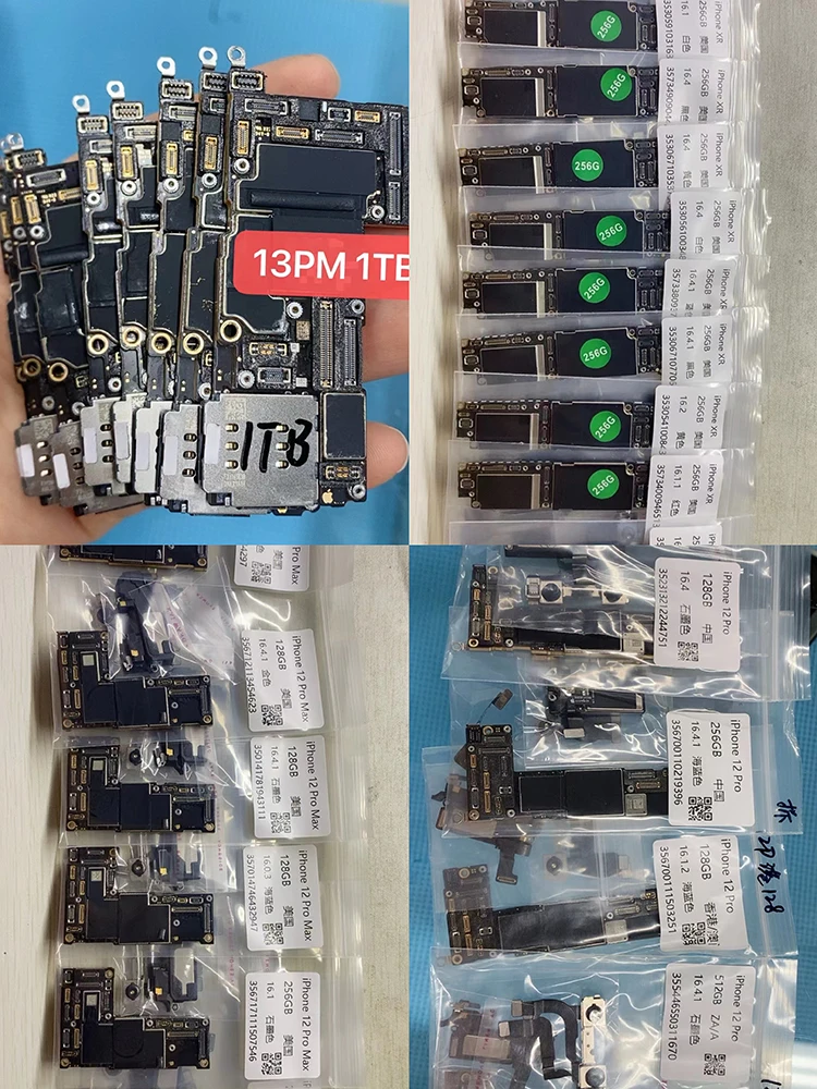 Mobile Phone Motherboard Spare Parts Replacement For Iphone 11 12 13 14 X Xs Xr Pro Max Phone Motherboard