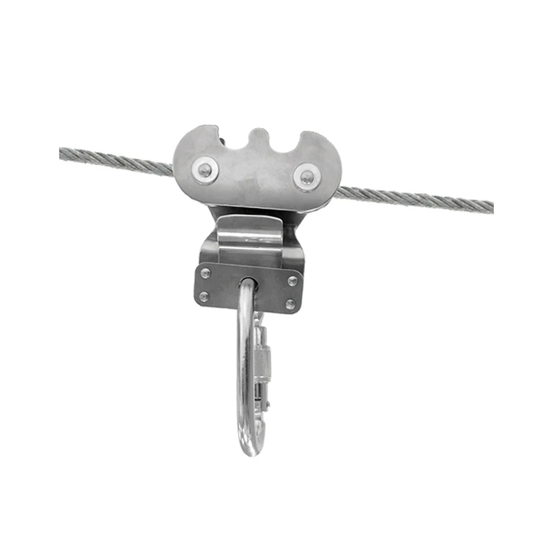 304 stainless steel ball bearing horizontal lifeline system for rescue use