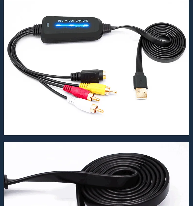 USB-Карта видеозахвата с бесплатным накопителем, HD-ноутбук, AV ТВ-приставка, Карта видеозахвата для видеоконференций