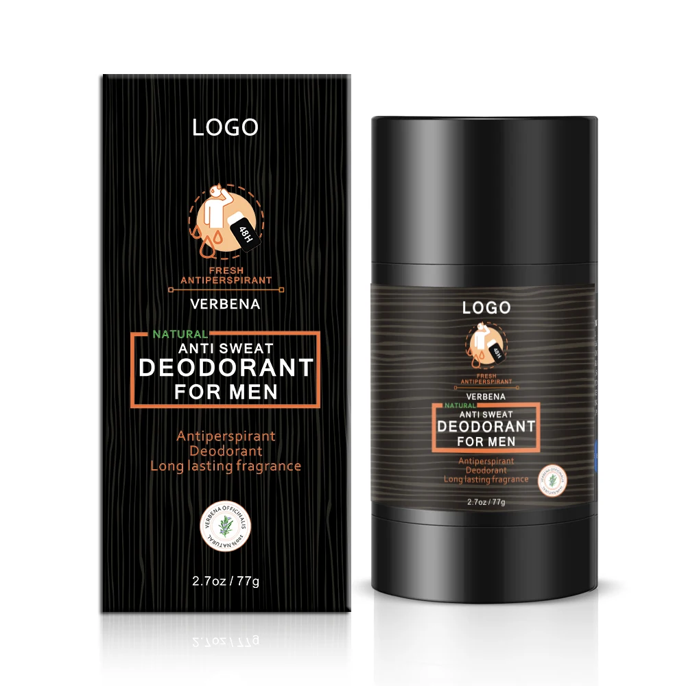 Частная этикетка натуральный алюминий Бесплатная дезодорант для тела оптовая продажа Эко-дружественных 55g мужские органический-антиперспирант защищающий от дезодорант Стик