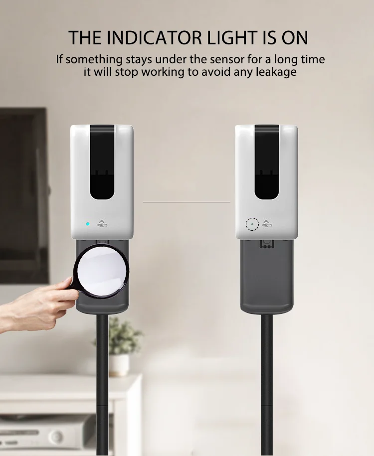 1200 ML Touchless Toilet Bathroom Automatic Stand Floor Hand Soap Dispenser