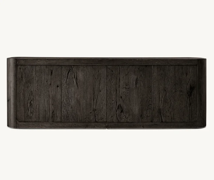 Modern Luxury TV Stand Set Home Furniture Solid Oak Wood Media Console