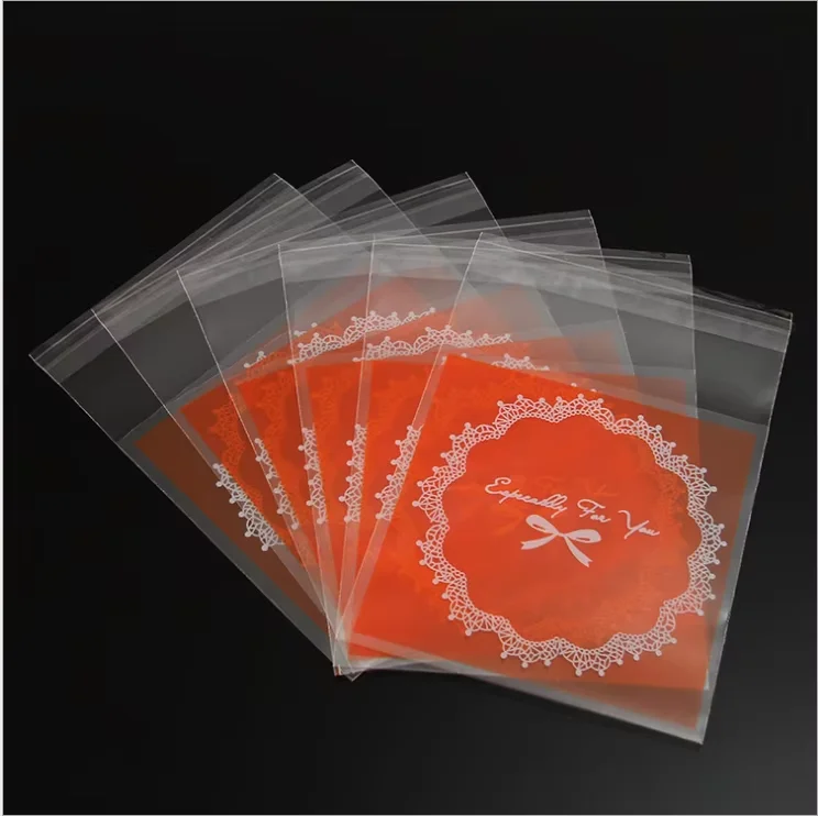 Customized Design BOPP Shrink Bag for Bakery Use Small Plastic Packaging for Grains Nuts Dessert Bread Biscuit Cookie