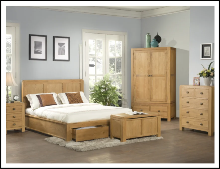 Комплект для спальни из дуба виндзорская Королева Деревянная современная мебель домашняя Вьетнам