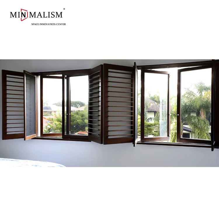 Thermal Break Aluminum Windows Double Glazing French Window Triple Glazed Casement House Windows