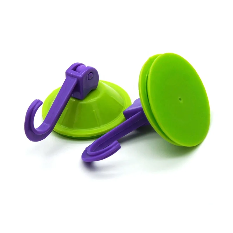 45mm diameter powerful colorful suction hook cup in clear color