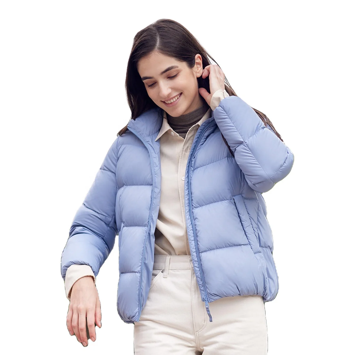 [TANBOER-TD213350]light suitable soft expensive fashionable well-dressed Cold proof 90% down  jacket fur coat woman winter