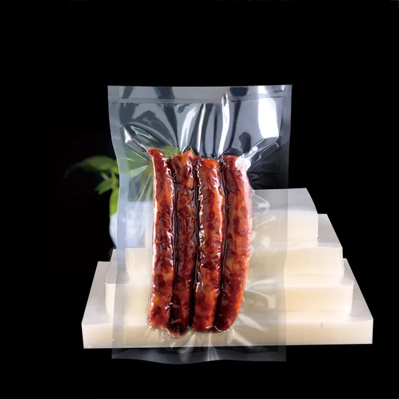 Custom Freshness Preservative Heat Seal Plastic Embossed Vacuum Embossed Textured Vacuum Seal Storage Food Packaging Bag