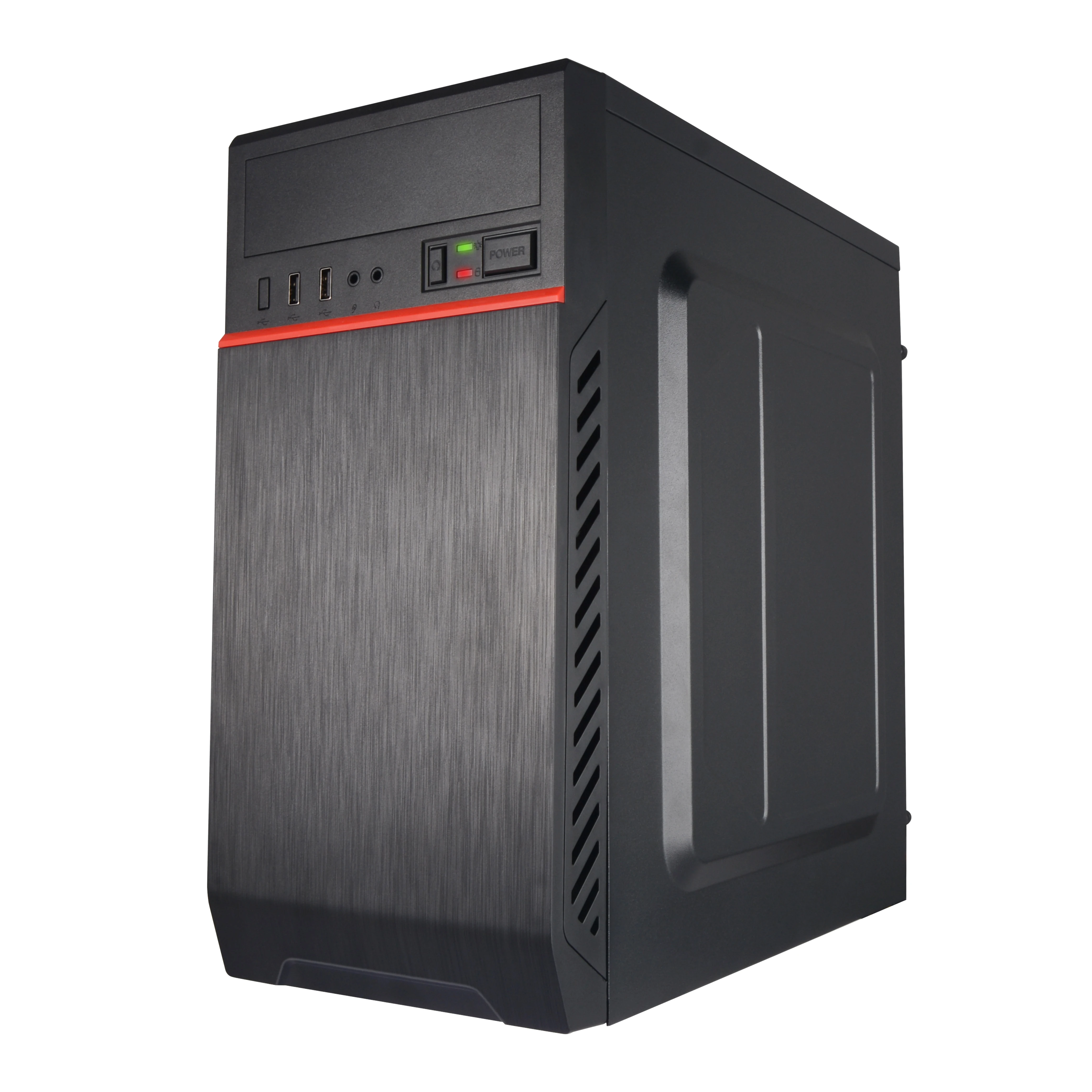 front panel production pc hardware full tower aluminium led micro computer atx case