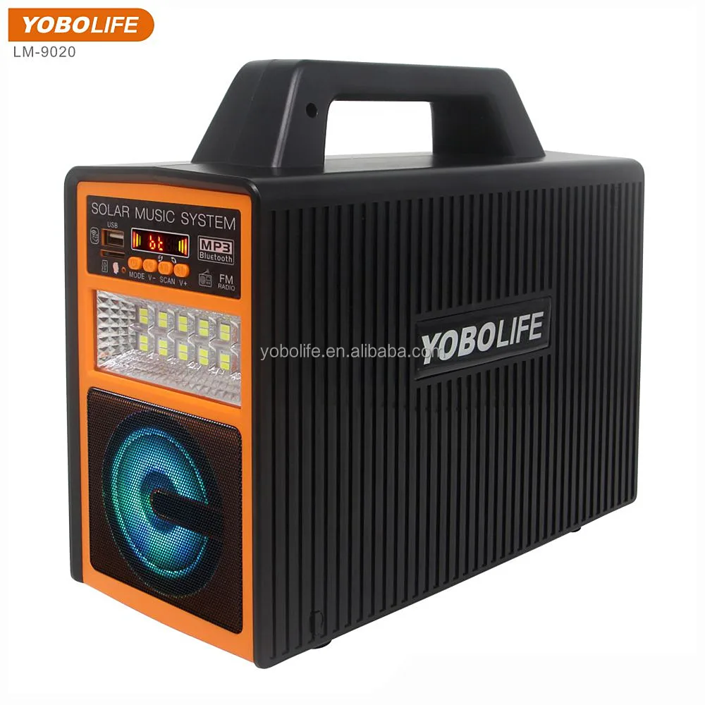 LM-9020 Solar Camping System Portable Solar Power Station 12V 80Wh Use DC Fan&TV Home Lighting Kits For Outdoor