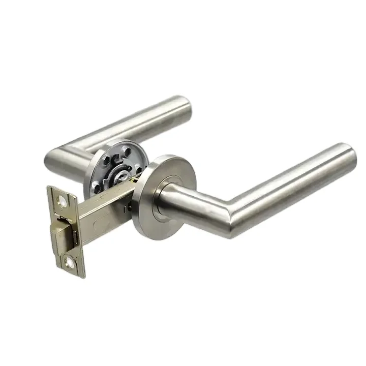Heavy Duty Stainless Steel Lever Interior Door Lock Handle For Wooden Doors