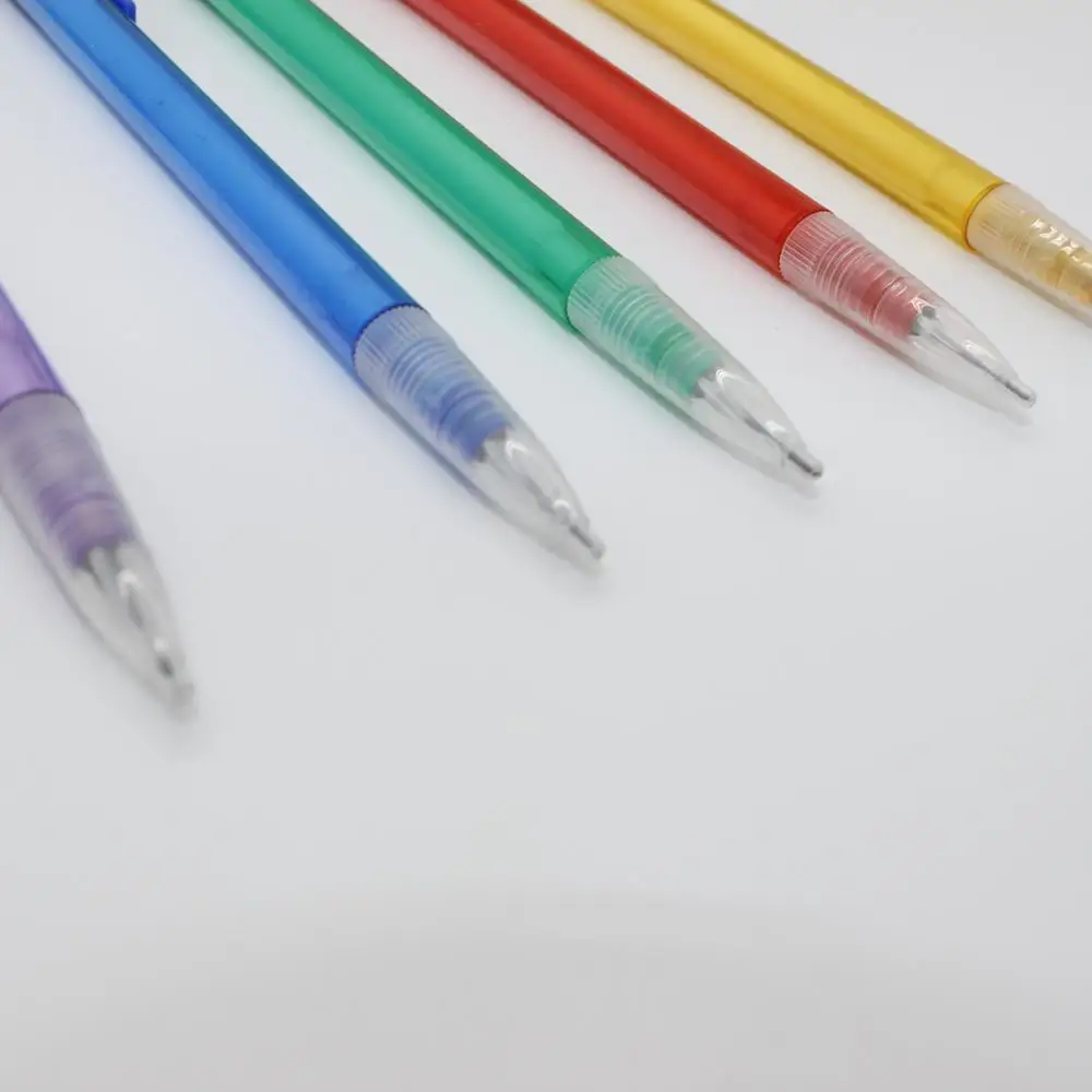 Рекламные Цветные канцелярские товары для школы и офиса 0,5/0,7 мм, цветной механический карандаш с ластиком