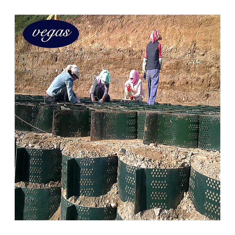 HDPE Geocell Geo Cell Ground Enhancement Cellular System Gravel Grid Driveway Gravel Stabilizer in Different Welding Distance
