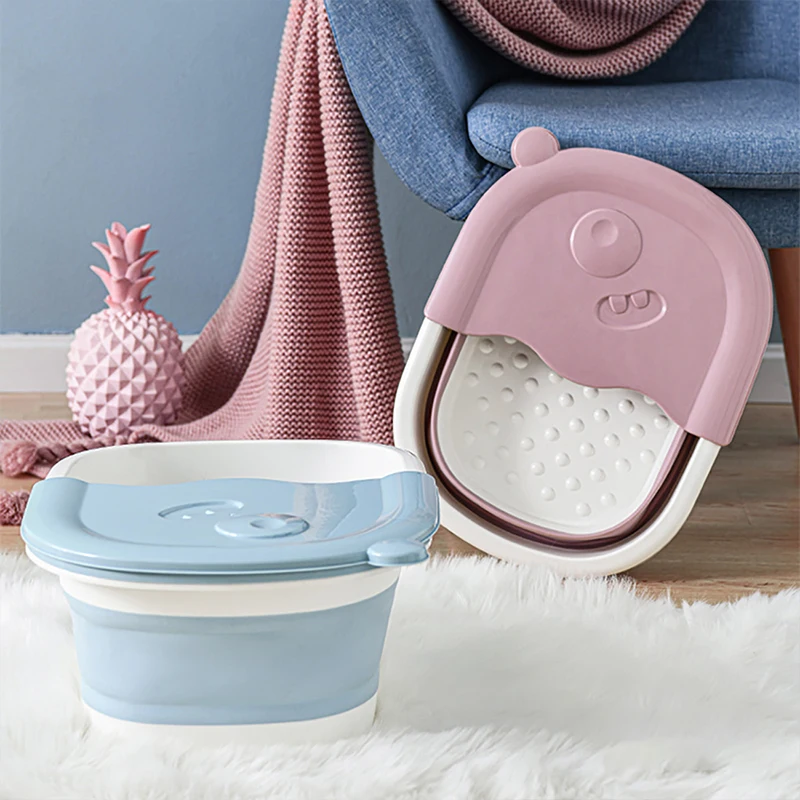 High Quality Foot Bath Basins Household Unisex Foot Spa Tub Scrubber Washing Folding Basin