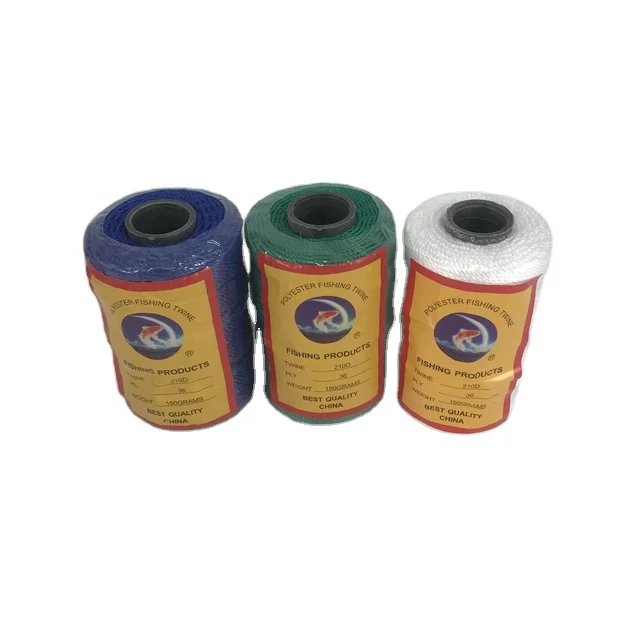 Дешевая цена, гарантия качества, 210d 12-слойный нейлоновый шпагат для рыбалки, высокопрозрачный полиэфирный шпагат