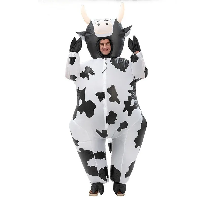 Halloween Party Costumes Pumpkin Clown Inflatable Costume Cow Bear Outfit