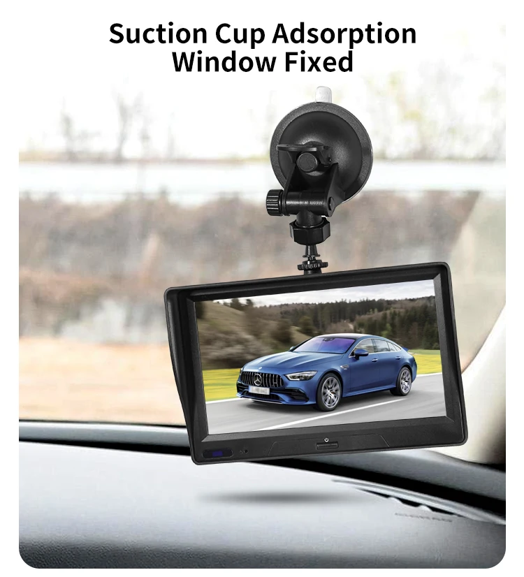 7'' Touch Screen Voice Control FM Radio Dual Record Front Back Camera Android Auto Carplay Car Dash Cam Recorder 