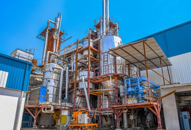 Cleaning Chemical Solution Oily Wastewater MVR Forced Circulation Crystallization Evaporator