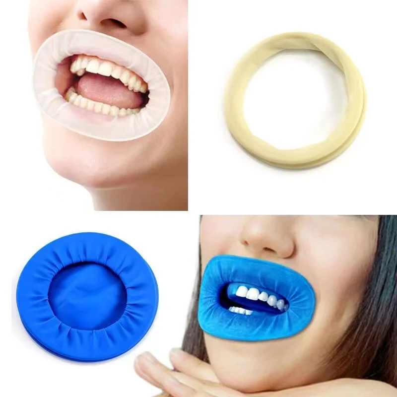 Dental Disposable Rubber Barrier Er Dam  Silicone Mouth Opener Oral Cheek Expanders Cheek Retractor Mouth Opener