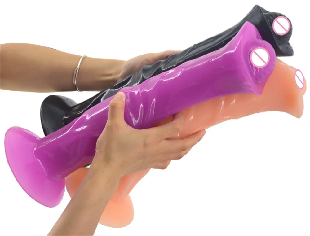 Free Sample Women Toys Sex Adult Huge Animal Dildo with Suction Cup Artificial Penis for Female