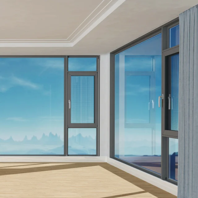 Factory Directly Supply Security Aluminium Swing Windows And Door Design Swing Outward Window