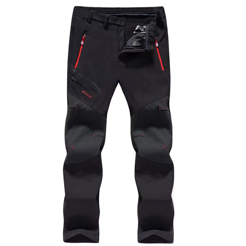 Warm jogging sports climbing pants assault breathable fleece thickened ski pants