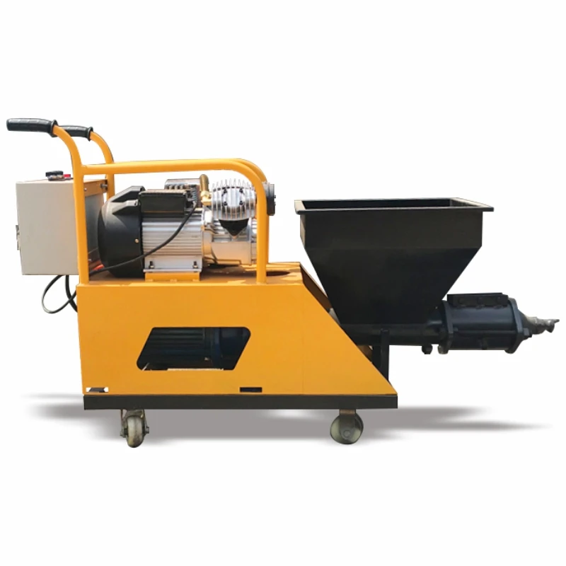 Mortar Spray Machines Rendering Machines 150m2/h Concrete Sprayer Machine on Floor