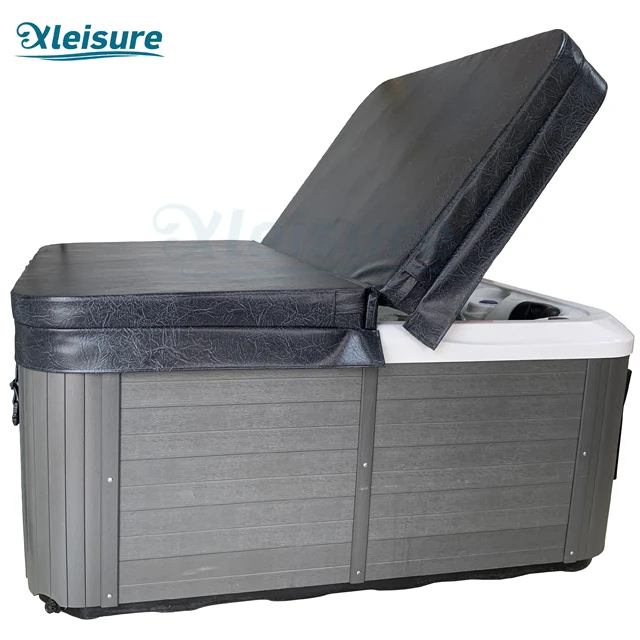 Hot-selling outdoor waterproof durable balboa whirlpool foam custom spa cover for hot tubs for massage spa in charcoal