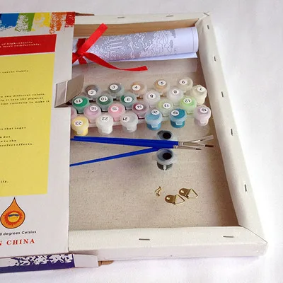 European Famous Cartoon Beauty and the Beast DIY Oil Painting By numbers Popular Wall Art Painting For Painting Lovers