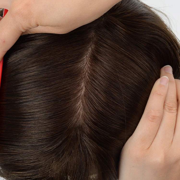  Парик для мужчин с шелковой верхней основой под заказ сменные накладки из человеческих волос