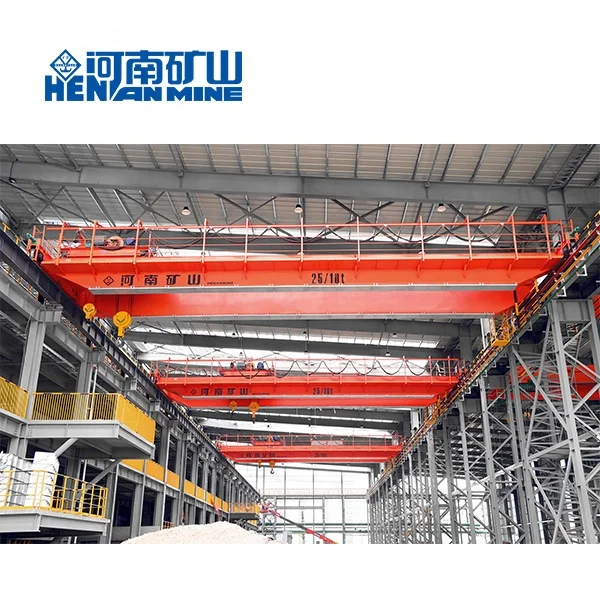 450/80 ton heavy duty QD double beam overhead crane for special cargo lifting