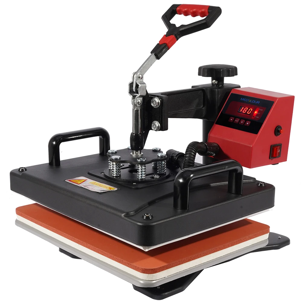 8 in 1 Heat Press Machine 360 Swing Away Type Vinyl Sublimation Hot Transfer Combo for T-Shirt Hat Cup Plate Mug 12x15 Inches