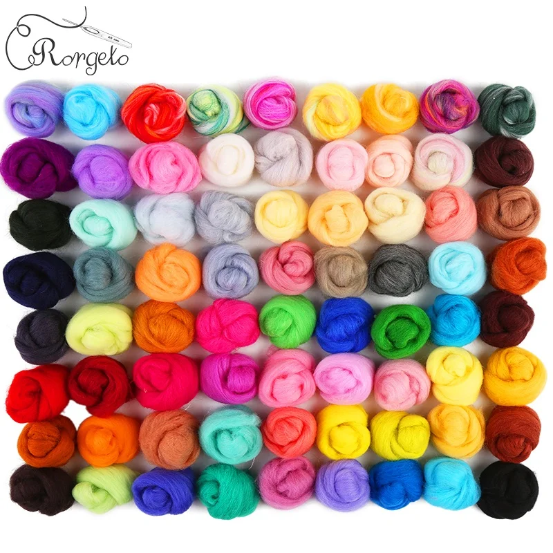 
100g 87 Colors Wholesale Needle Felting Knitting Wool Handmade Merino Wool Yarns 