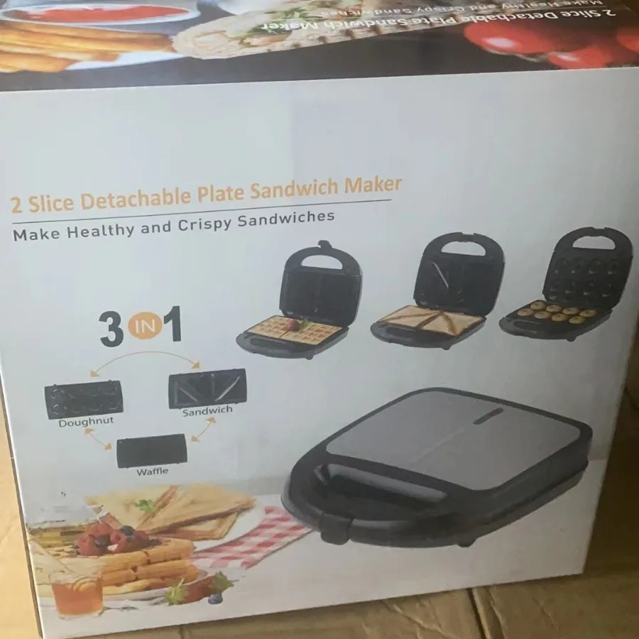 Popular Multifunctional Sandwich Machine, 3 in 1 Breakfast Machine, 3 in 1 Donut Machine