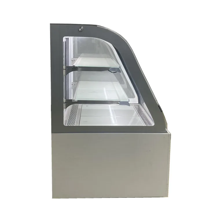 CDS-3SH-1800 arcade Cake Showcase 810L arc cabinet CE supermarket cake cabinet freezer cooler display refrigerator