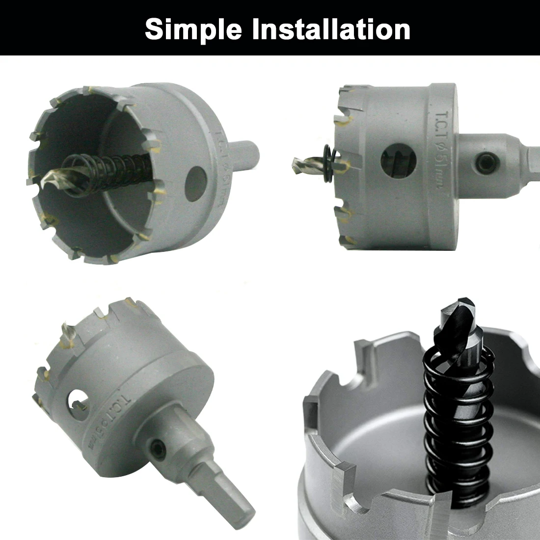 
7 PCS TCT Hole Saw with Pilot Drills Set 