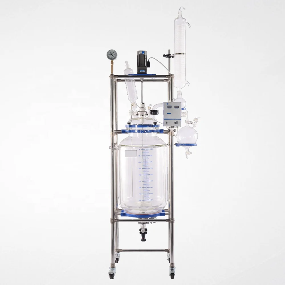 200 L Liter 200L 200Liter Stirred Tank Glass Reactor Price