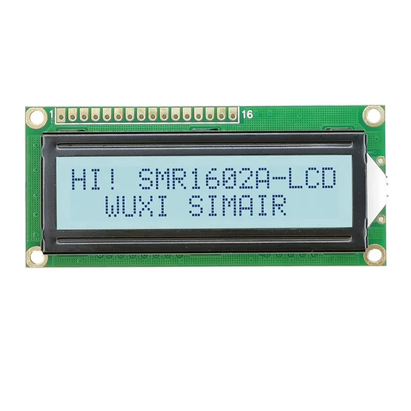 LCD1602 LCD character dot matrix display 16X2lcd large font 1602 Blue screen 5V industrial grade