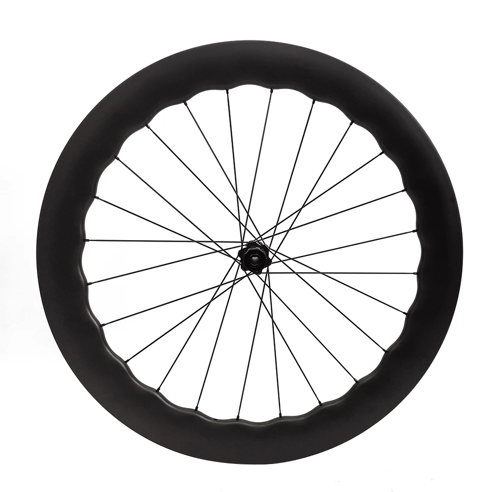 Ultralight Wheels Wave Rims Carbon Fiber Wheels Disc Brake Road Carbon DT240s Hubs Pillar 1423 Spokes 6055mm Depth 28mm Width