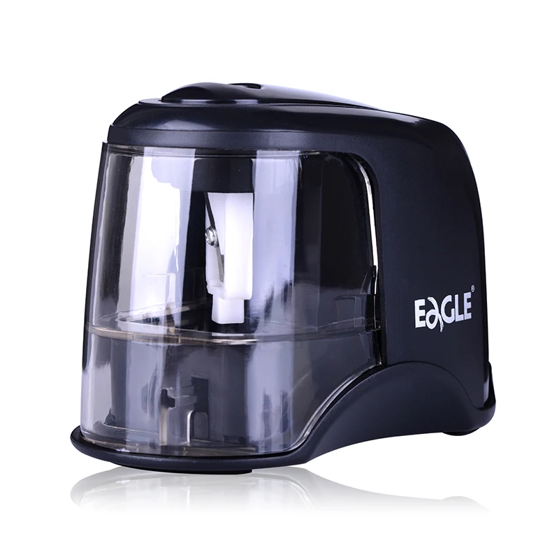 EAGLE Electric Auto Pencil Sharpener Safe and Easy Helical Steel Blade Use for Artists Kids Adults Colored Pencils