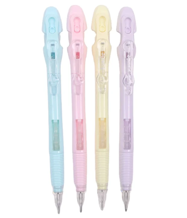 popular pastel color diamond tip mechanical pencil with eraser student school white use