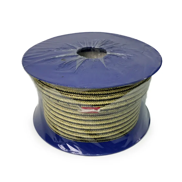 Factory custom Graphite Carbon Fiber filled Ptfe braided Packing Mechanical processing Seal PTFE graphite gland packing