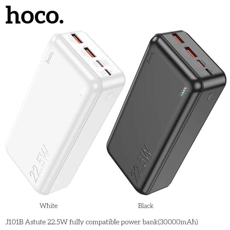 HOCO 30000mAh 22.5W Portable External Battery Phone Charger Power Bank