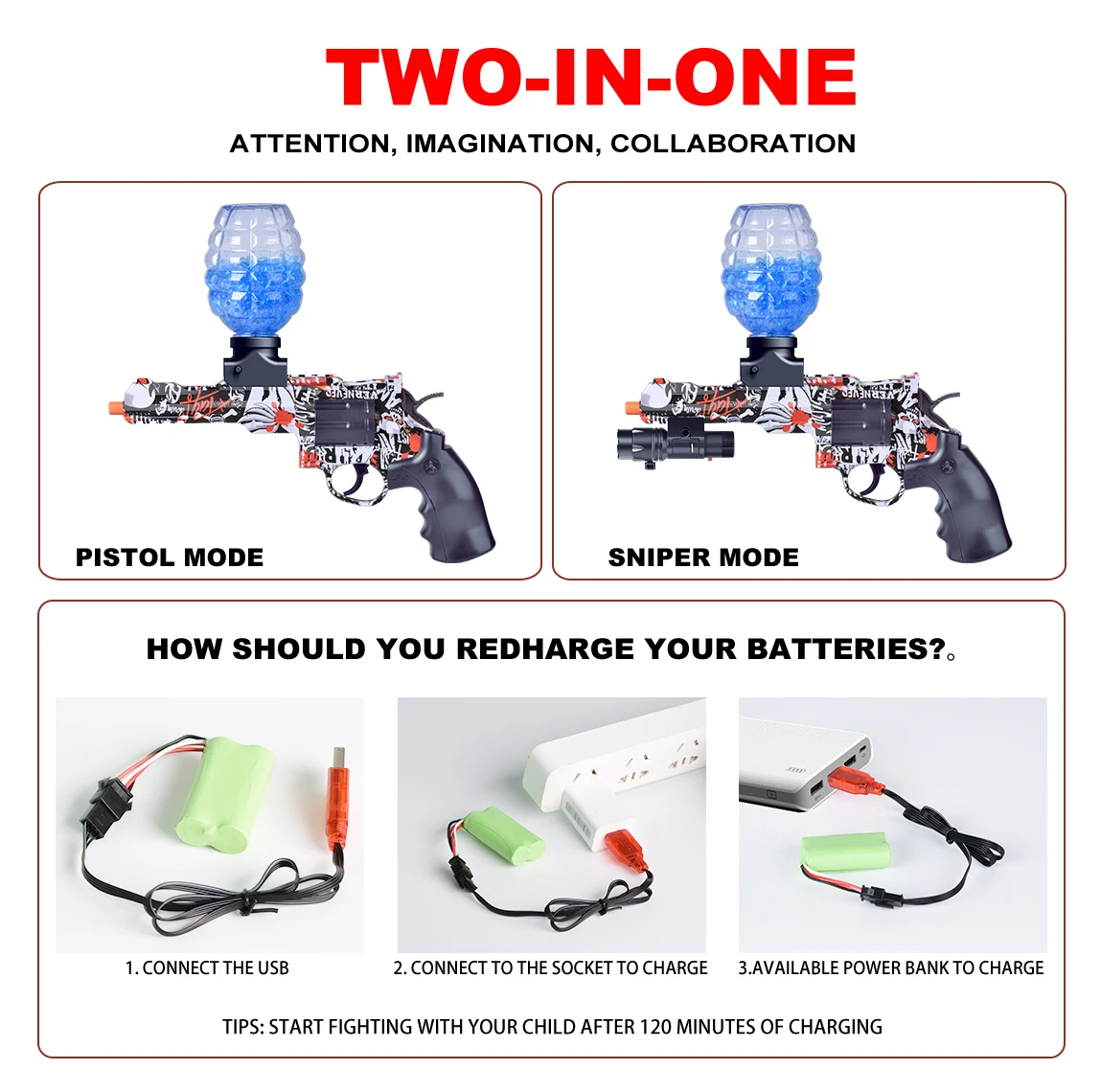 Srcooat Revolver Gun Toy Kids Gun Toys Electric Blaster for outdoor team game