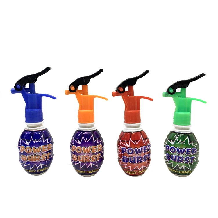 OEM Wholesale Mini Boom Grenade Shape Fruit Flavour Liquid Spray candy