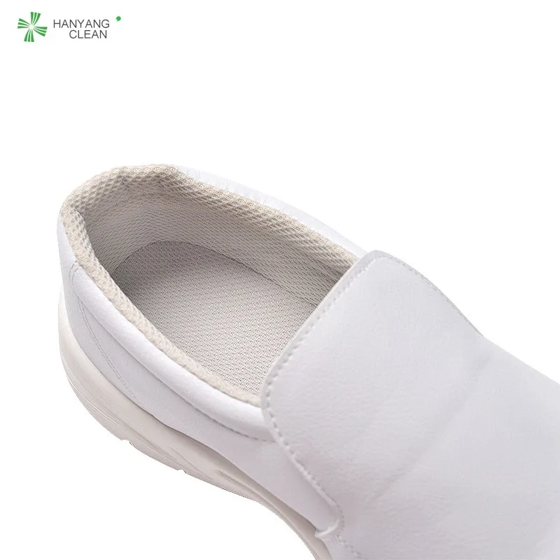 
White PU Leather Upper Material and Unisex Gender steel toe esd anti static Safety Shoes 