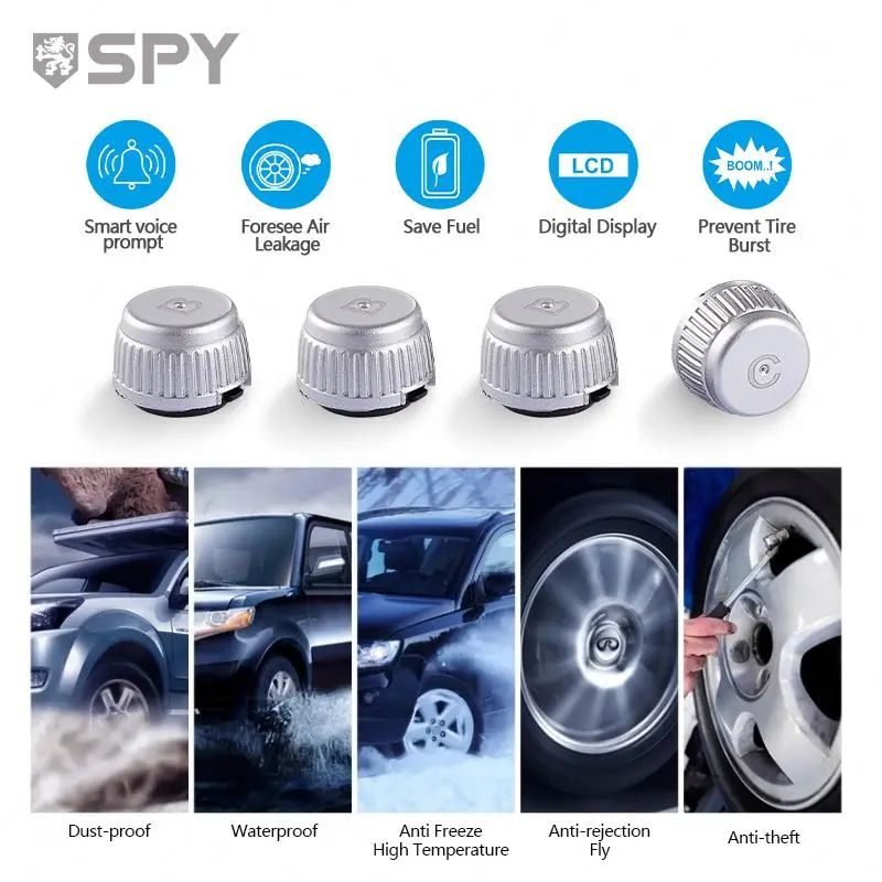 SPY Usb android car tpms 2022 sensor tpms universal surveillance system tire pressure monitoring system